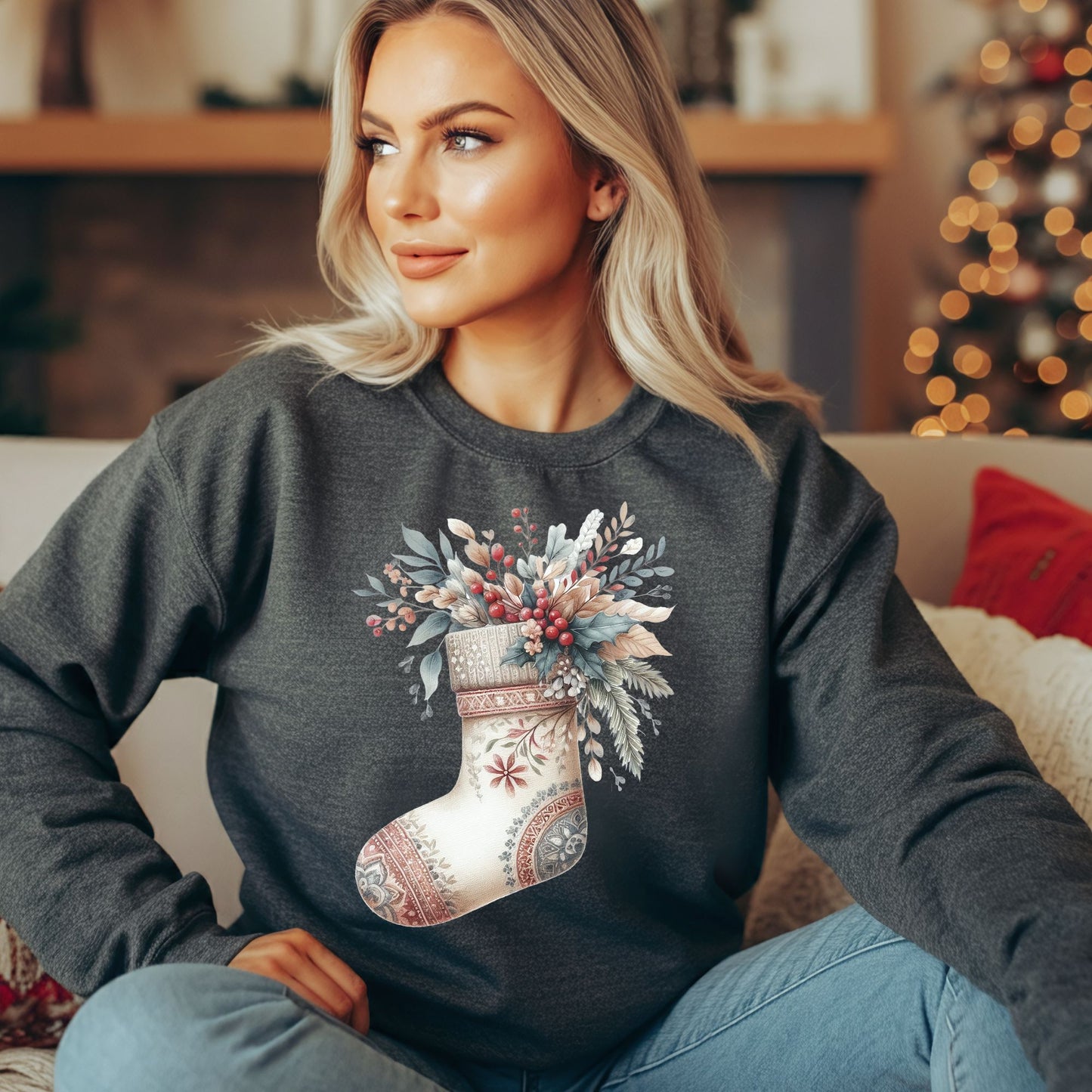 Boho Stocking Sweatshirt