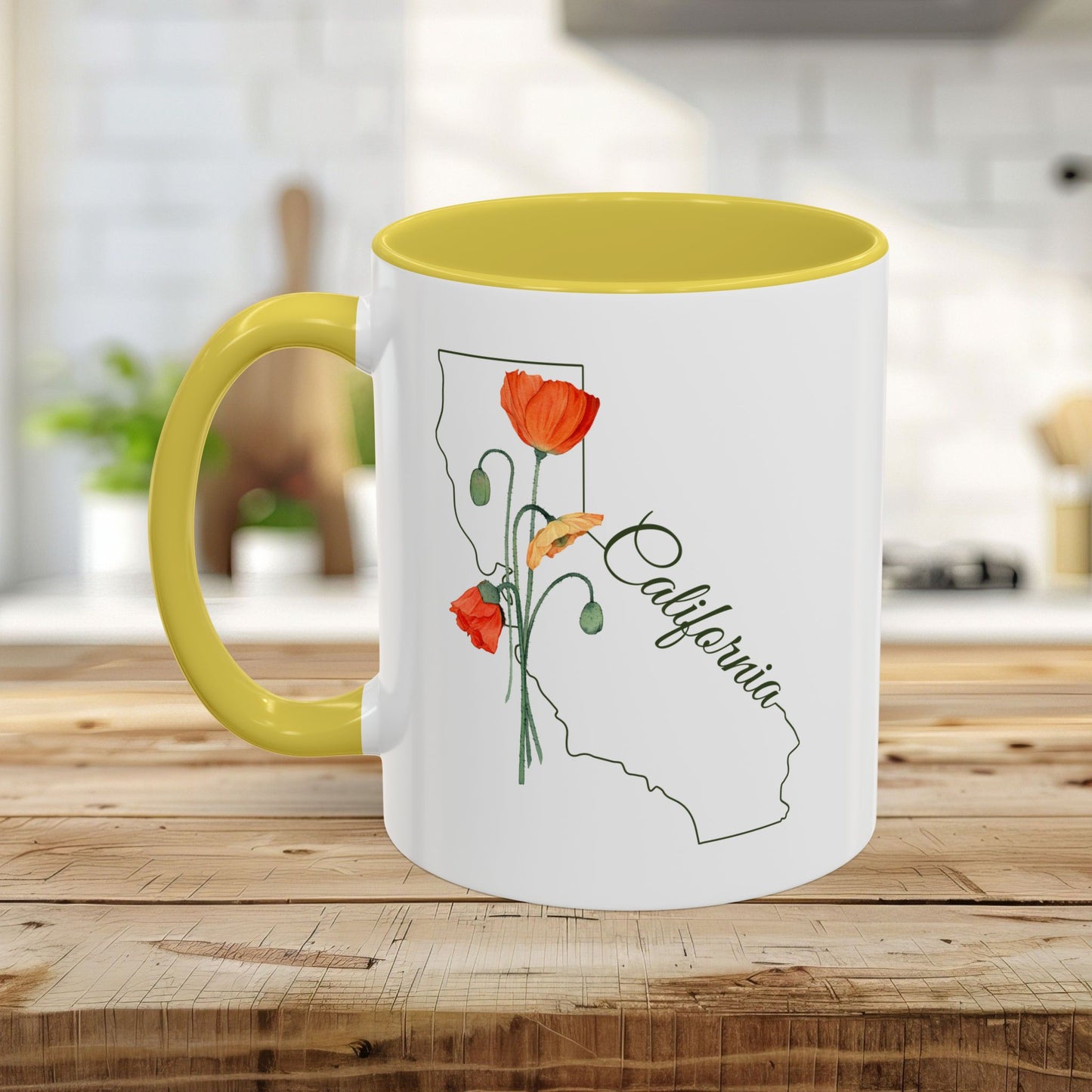 California State Flower Mug - California Poppy (11/15oz)