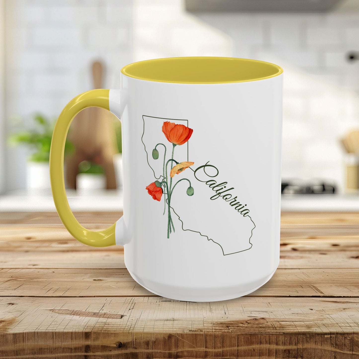 California State Flower Mug - California Poppy (11/15oz)