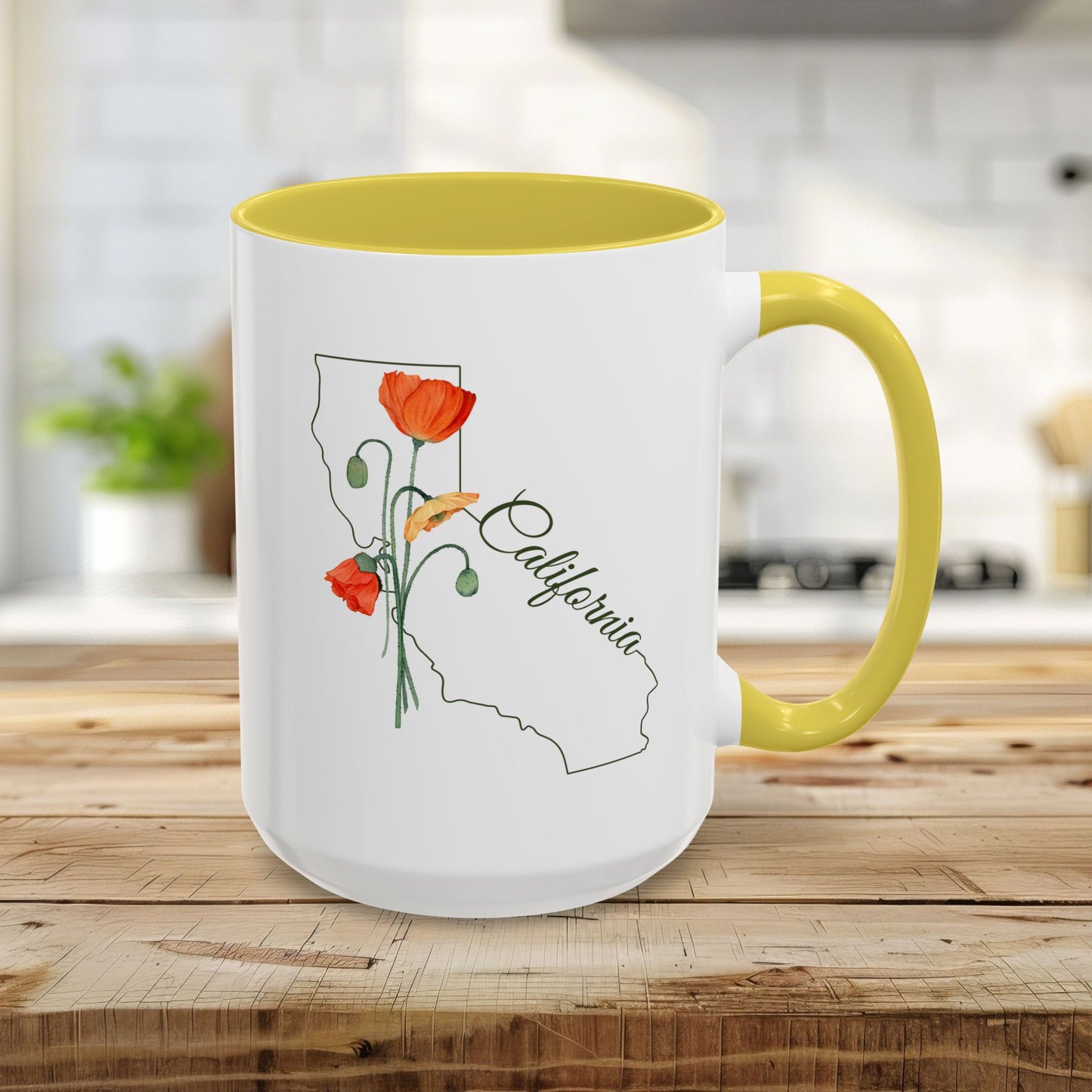 California State Flower Mug - California Poppy (11/15oz)