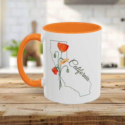 California State Flower Mug - California Poppy (11/15oz)