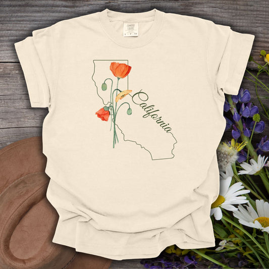 California State Flower T-Shirt - California Poppy