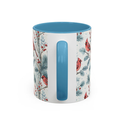 Cardinal in Snowy Birch Trees 11 & 15 oz. Mug