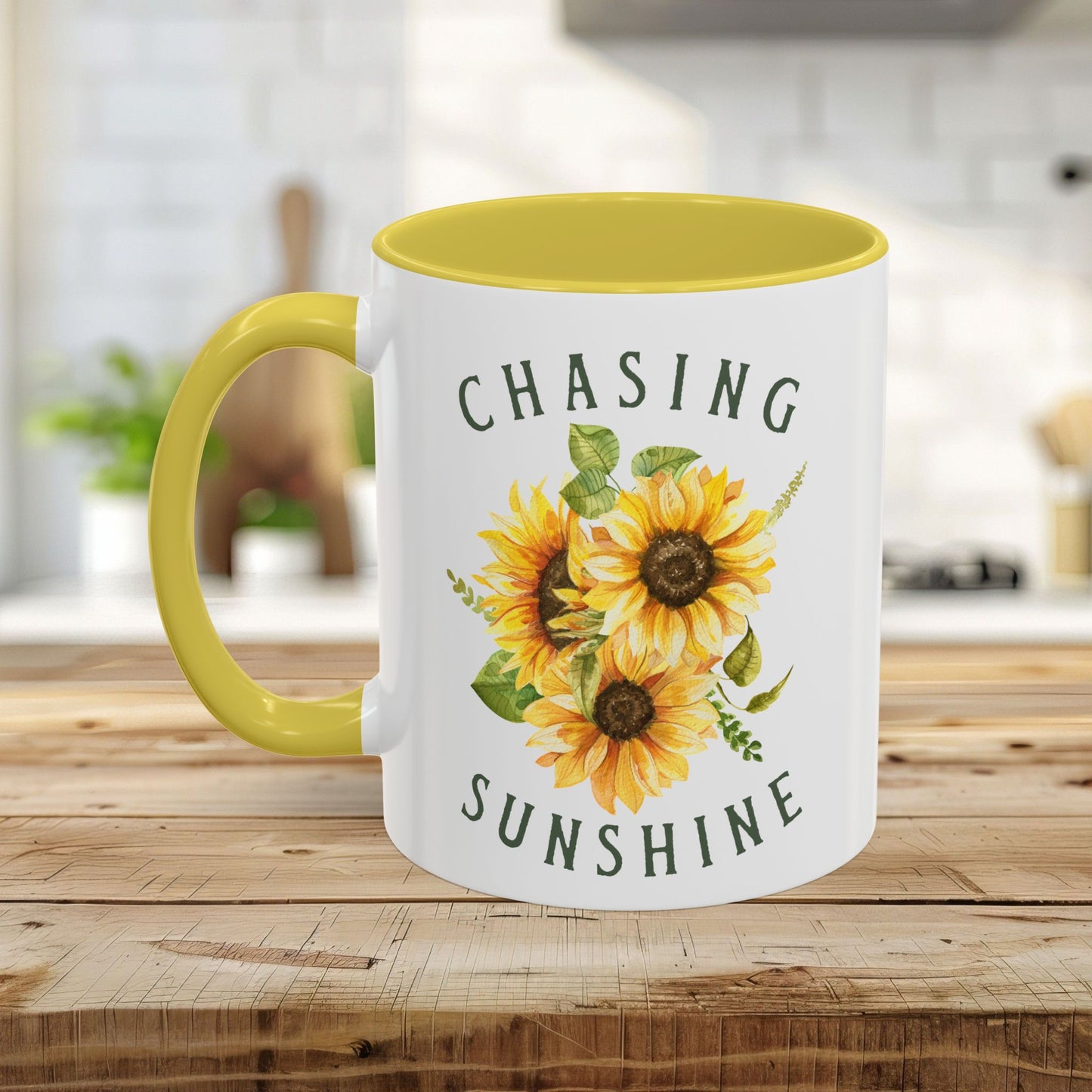 Chasing Sunshine Sunflower Coffee Mug (11/15oz)