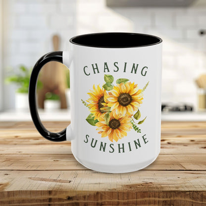Chasing Sunshine Sunflower Coffee Mug (11/15oz)