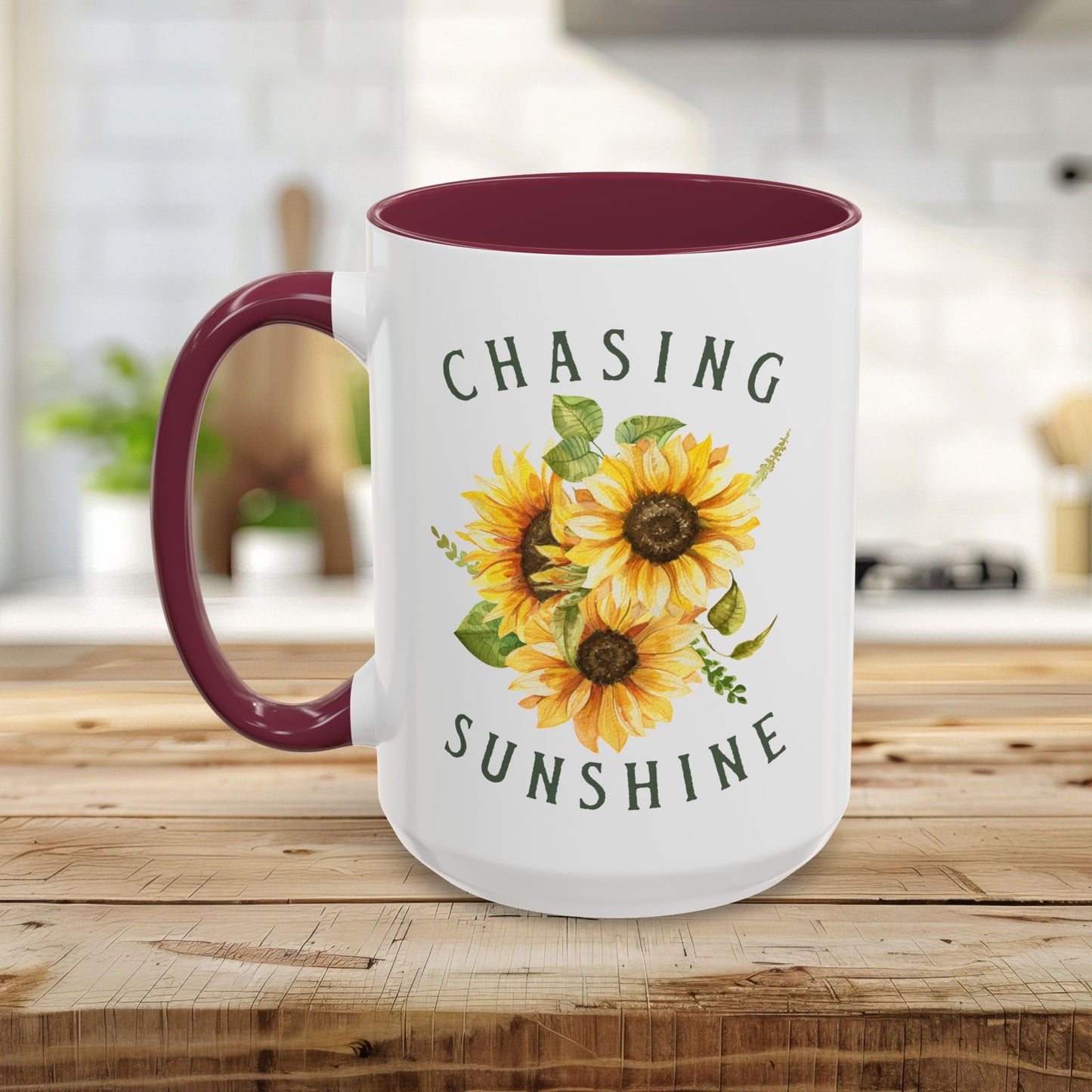 Chasing Sunshine Sunflower Coffee Mug (11/15oz)