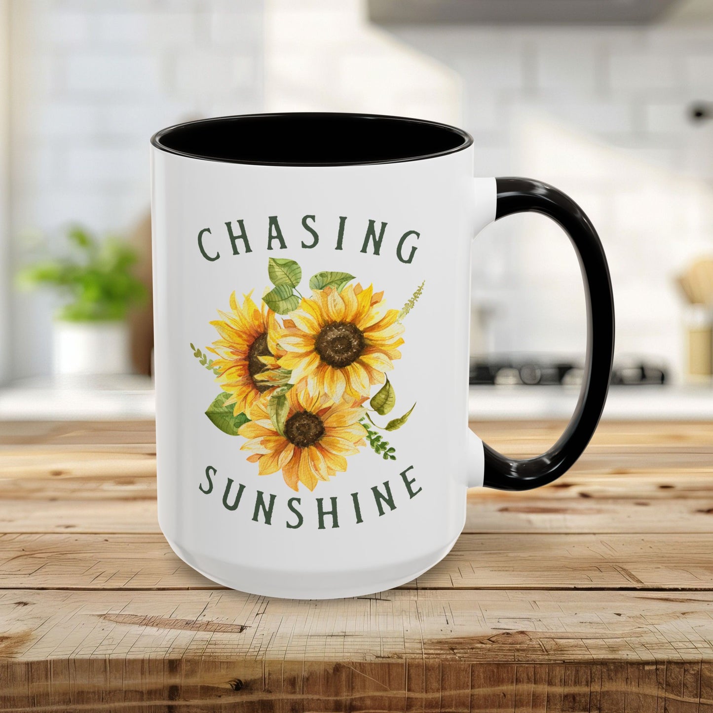 Chasing Sunshine Sunflower Coffee Mug (11/15oz)
