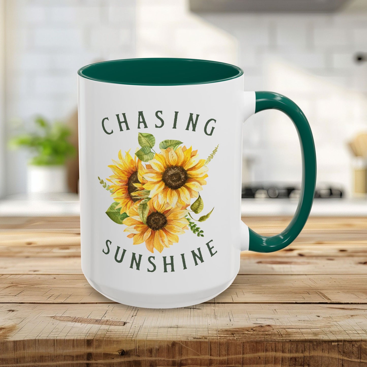 Chasing Sunshine Sunflower Coffee Mug (11/15oz)