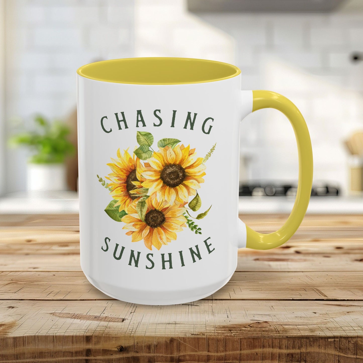 Chasing Sunshine Sunflower Coffee Mug (11/15oz)