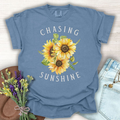 "Chasing Sunshine" Sunflower T-Shirt