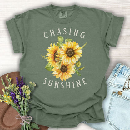 "Chasing Sunshine" Sunflower T-Shirt