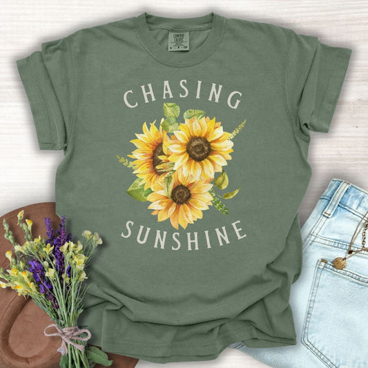"Chasing Sunshine" Sunflower T-Shirt