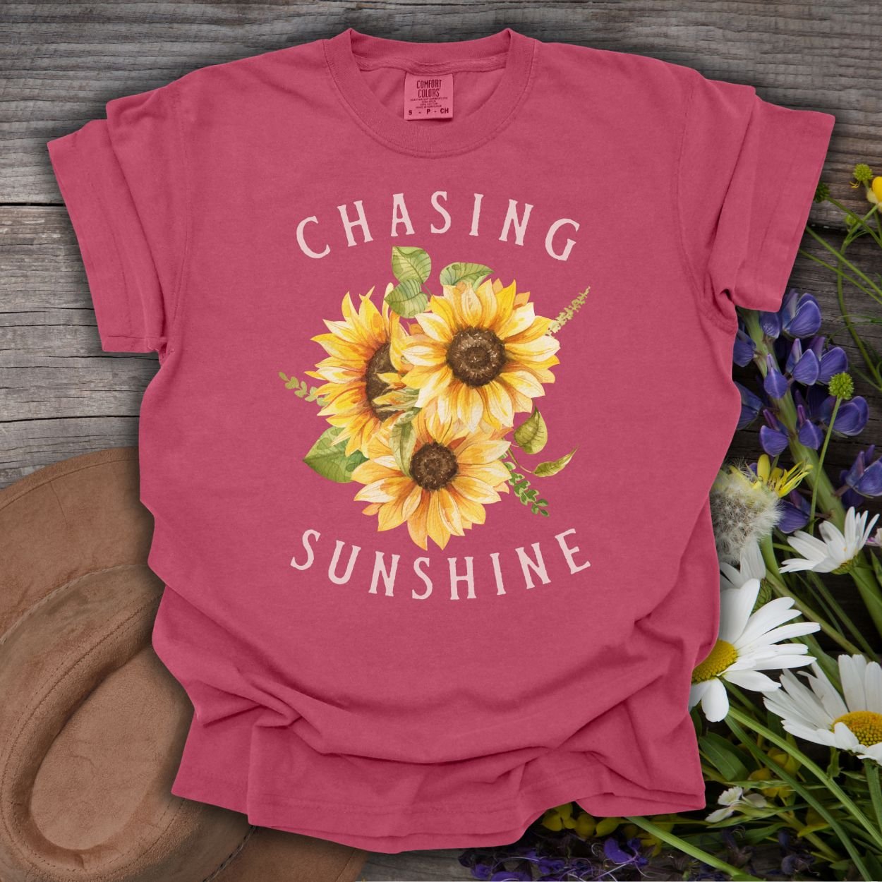 "Chasing Sunshine" Sunflower T-Shirt