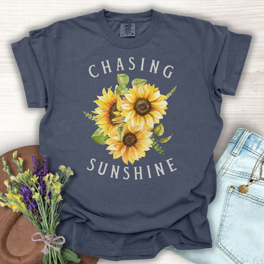 "Chasing Sunshine" Sunflower T-Shirt