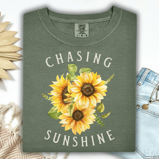 Wild Petal Threads T-Shirt S / moss Chasing Sunshine T-Shirt