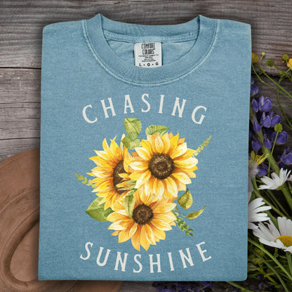 Wild Petal Threads T-Shirt S / ice blue Chasing Sunshine T-Shirt