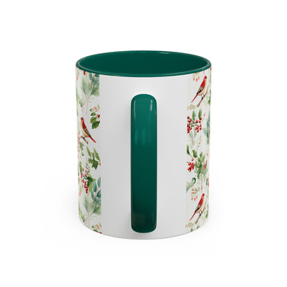 Christmas Bird & Holly Berries Mug (11/15oz)