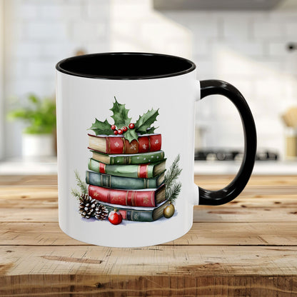 Christmas Book Stack Mug (11/15oz)