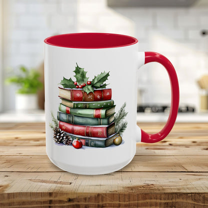 Christmas Book Stack Mug (11/15oz)