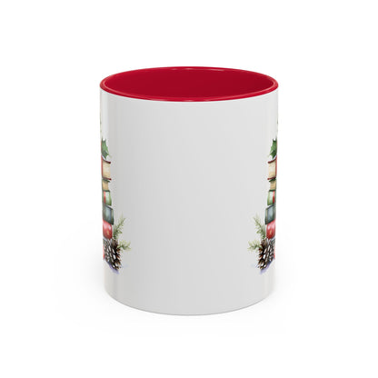 Christmas Book Stack Mug (11/15oz)