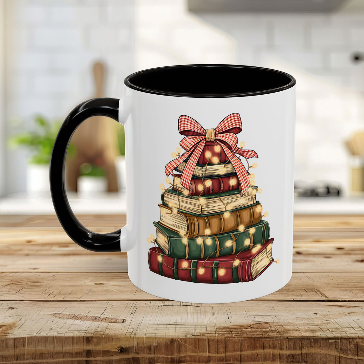 Christmas Book Tree Mug (11/15oz)