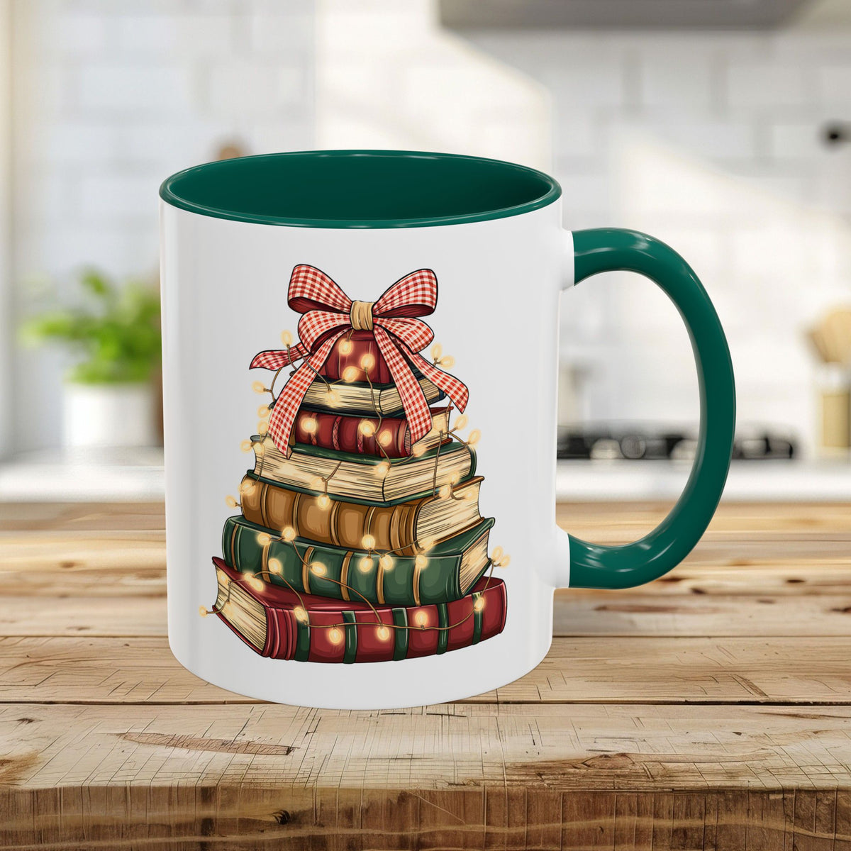 Christmas Book Tree Mug (11/15oz)