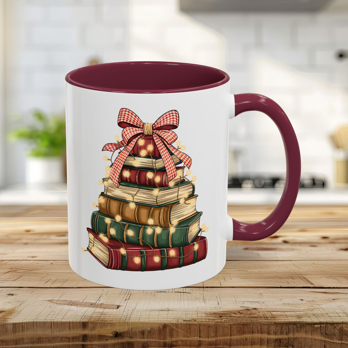 Christmas Book Tree Mug (11/15oz)