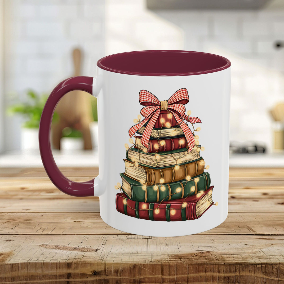 Christmas Book Tree Mug (11/15oz)