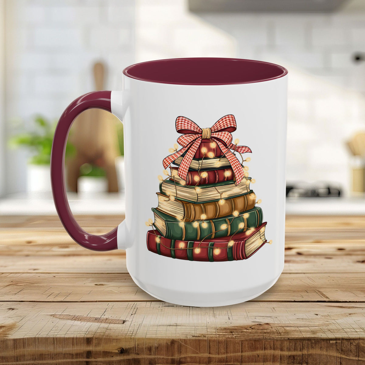 Christmas Book Tree Mug (11/15oz)