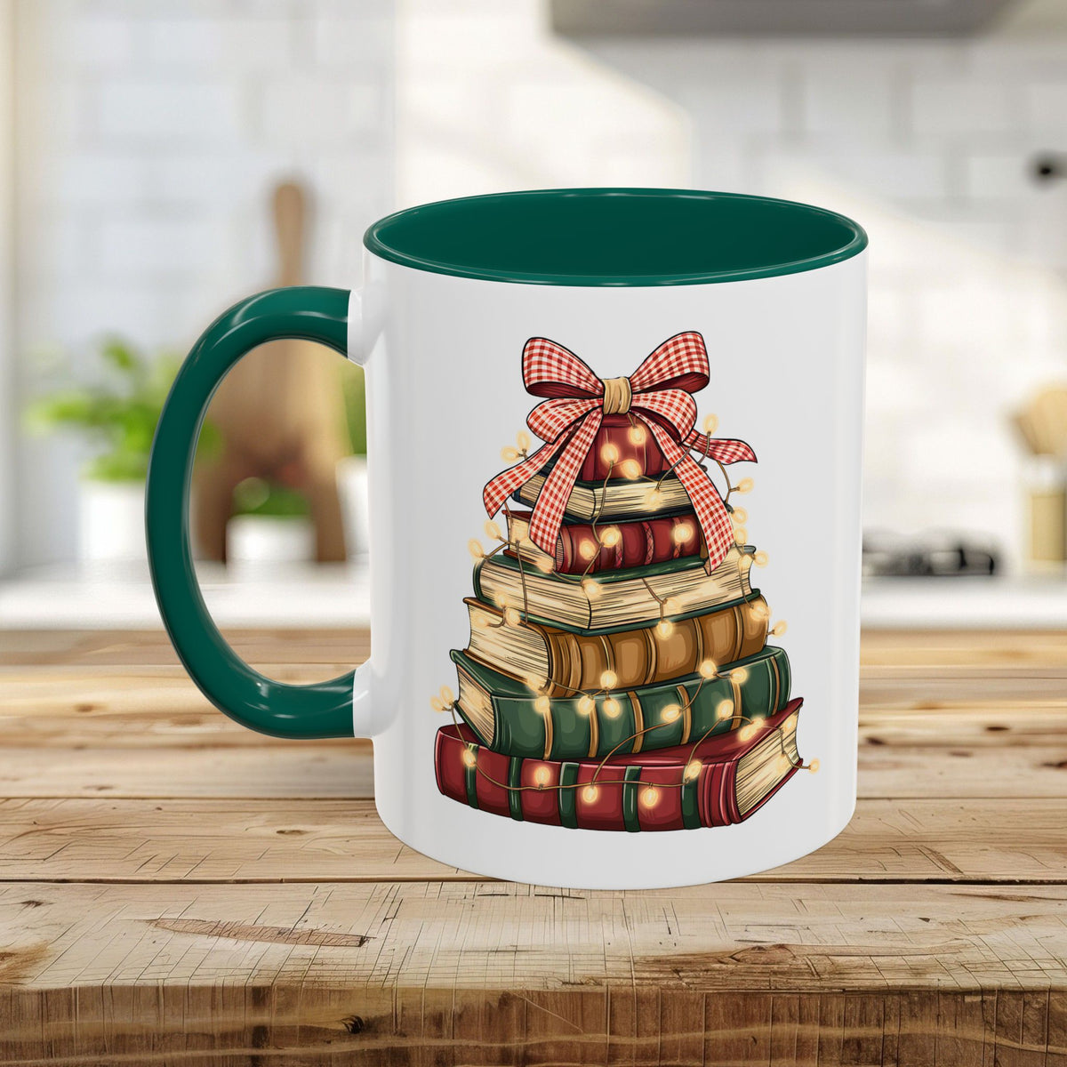 Christmas Book Tree Mug (11/15oz)