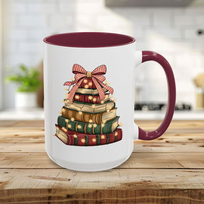 Christmas Book Tree Mug (11/15oz)