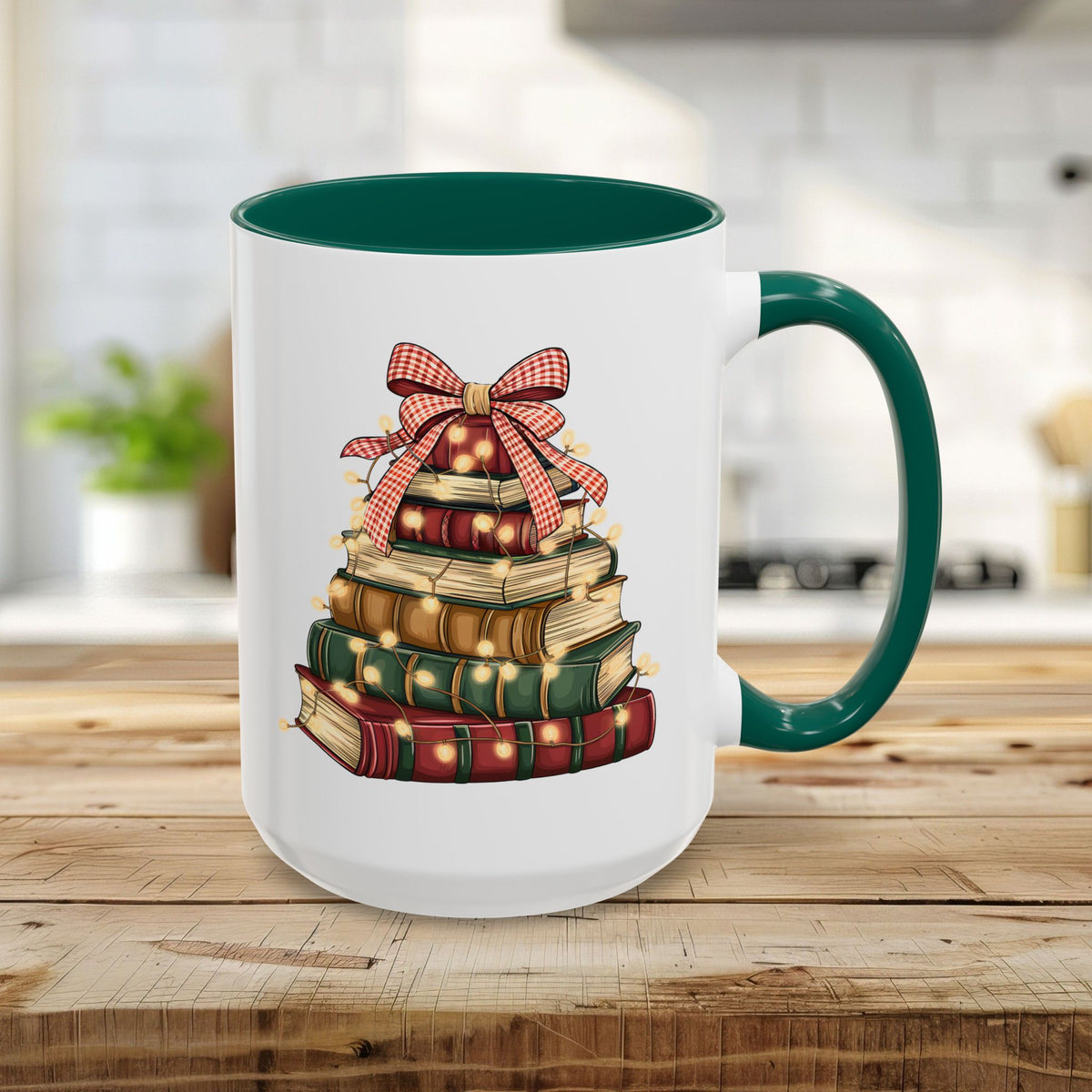 Christmas Book Tree Mug (11/15oz)