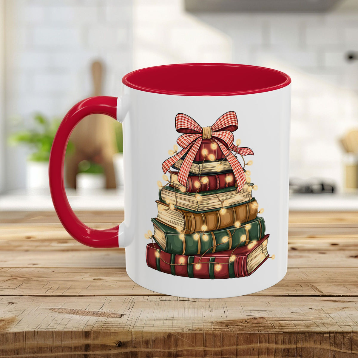 Christmas Book Tree Mug (11/15oz)