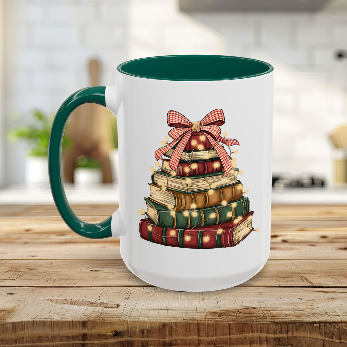 Christmas Book Tree Mug (11/15oz)