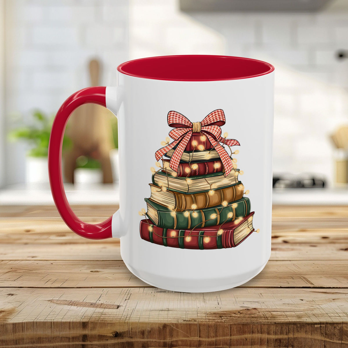 Christmas Book Tree Mug (11/15oz)