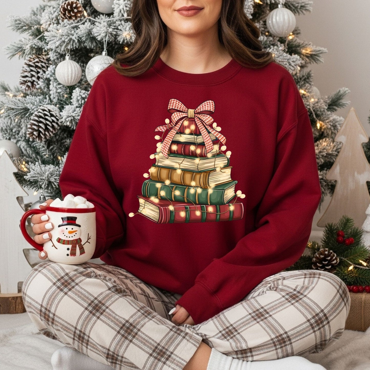 Christmas Book Tree Sweatshirt