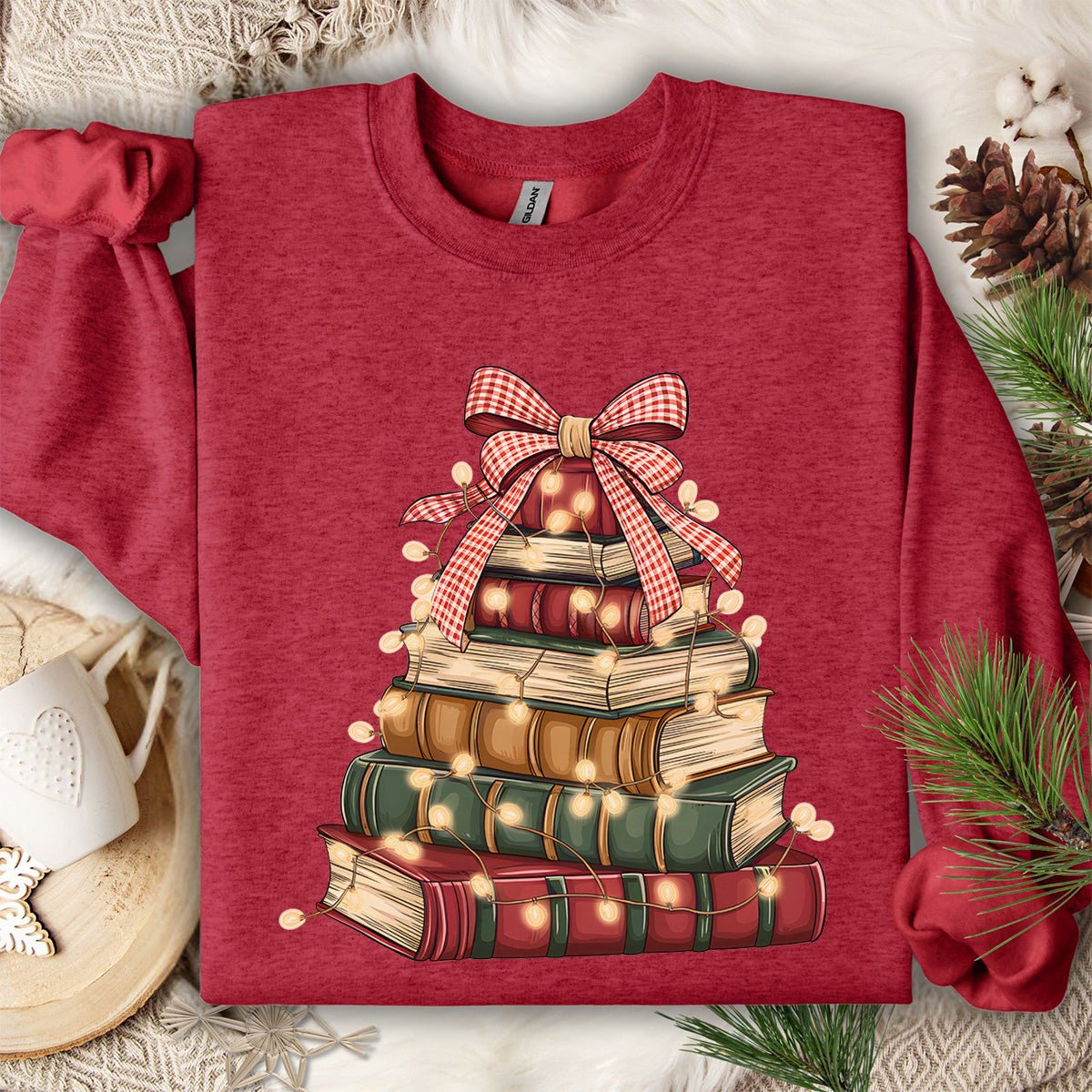 Christmas Book Tree Sweatshirt