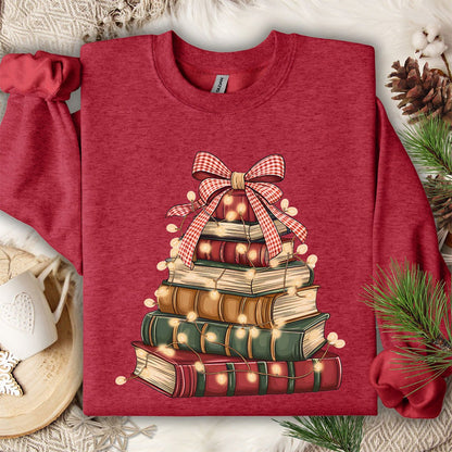 Christmas Book Tree Sweatshirt