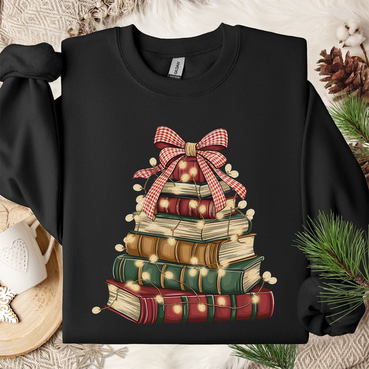Christmas Book Tree Sweatshirt