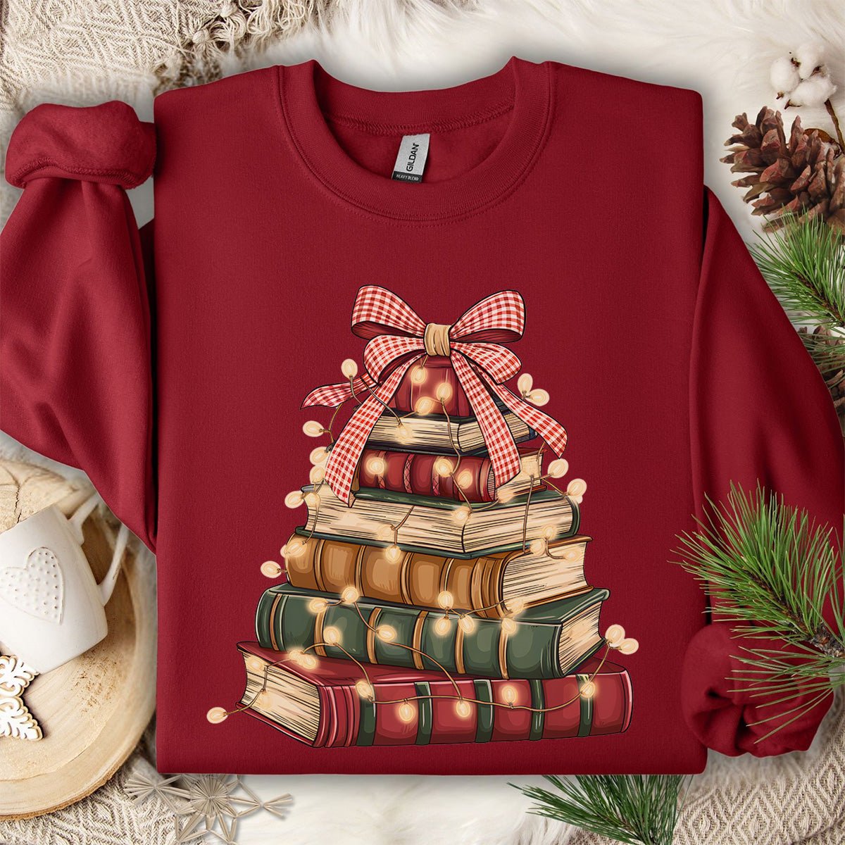 Christmas Book Tree Sweatshirt