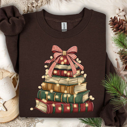 Christmas Book Tree Sweatshirt