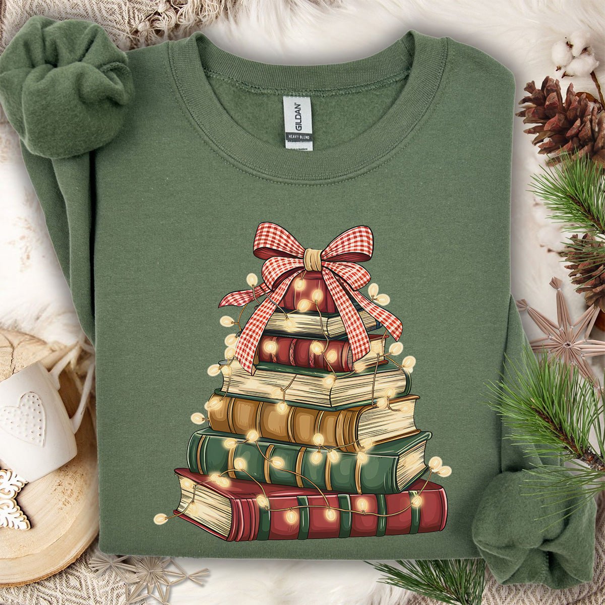 Christmas Book Tree Sweatshirt