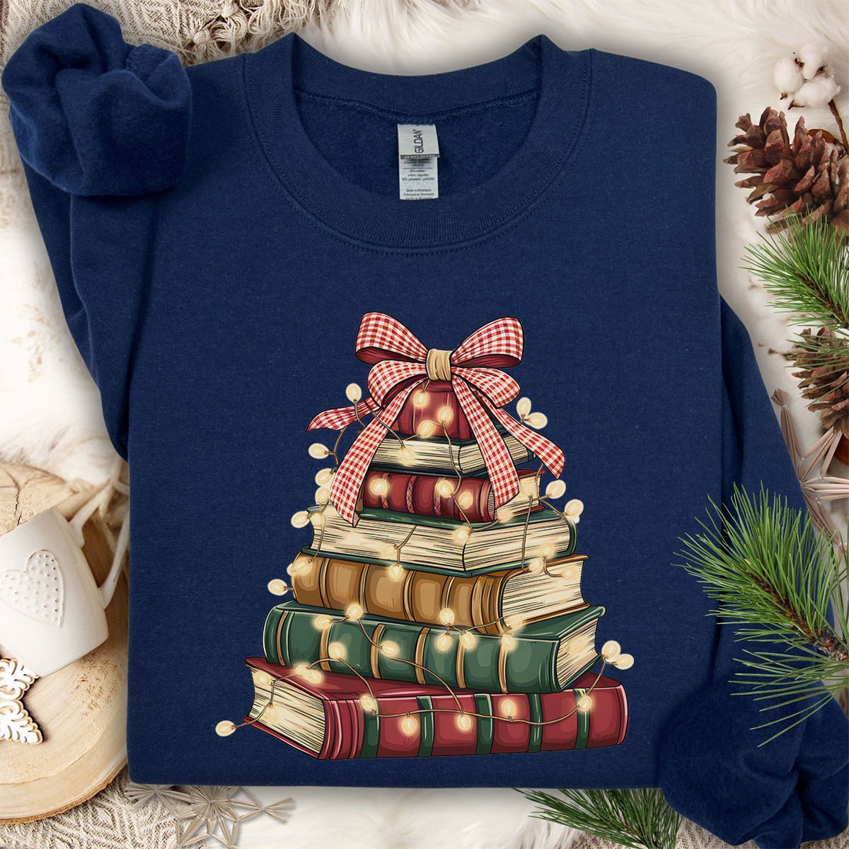 Christmas Book Tree Sweatshirt