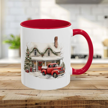 Christmas Farmhouse & Pickup Truck Mug (11/15oz)