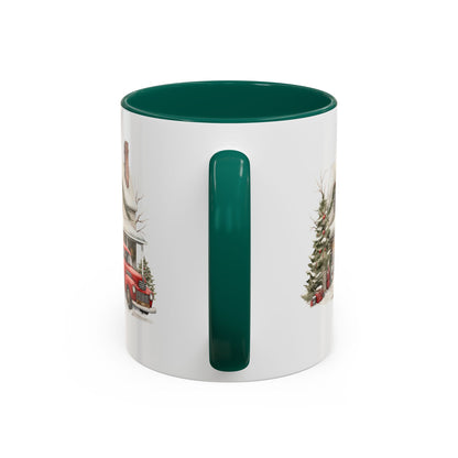 Christmas Farmhouse & Pickup Truck Mug (11/15oz)