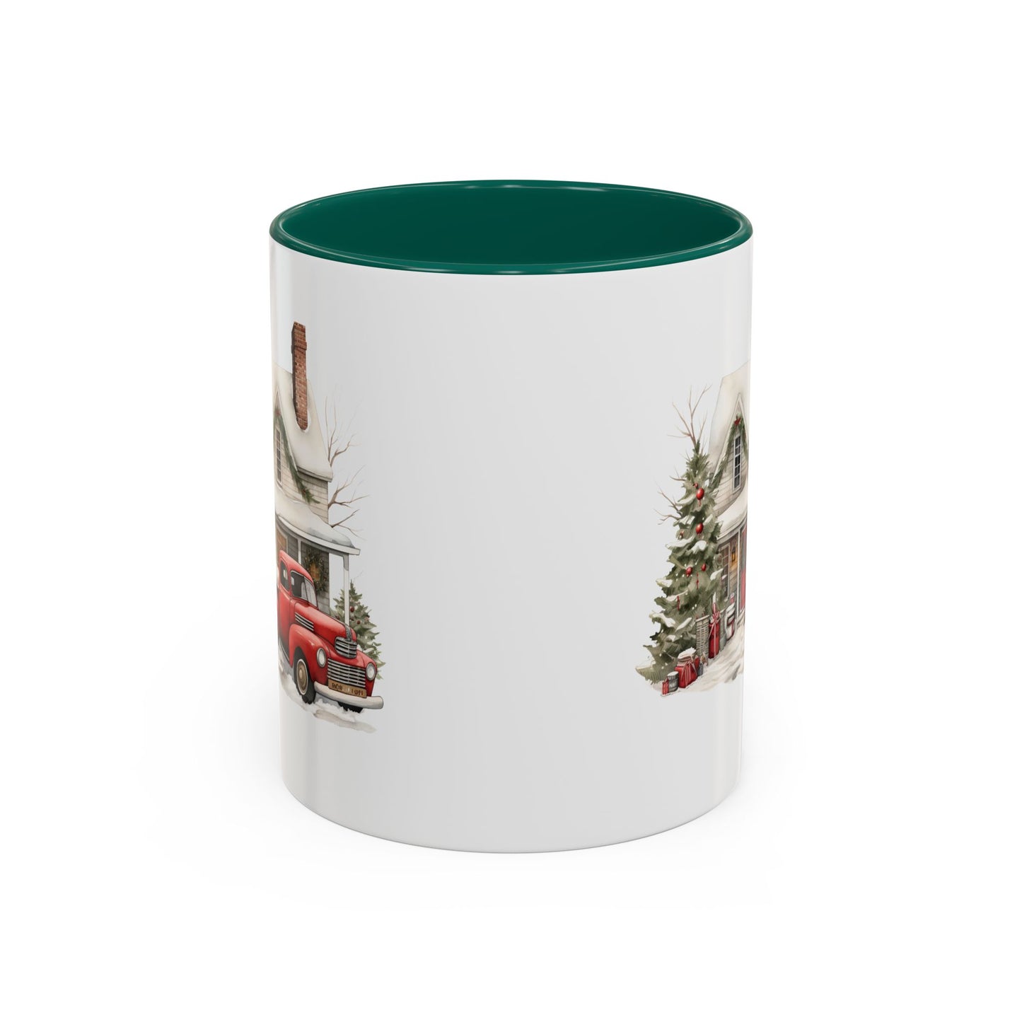 Christmas Farmhouse & Pickup Truck Mug (11/15oz)