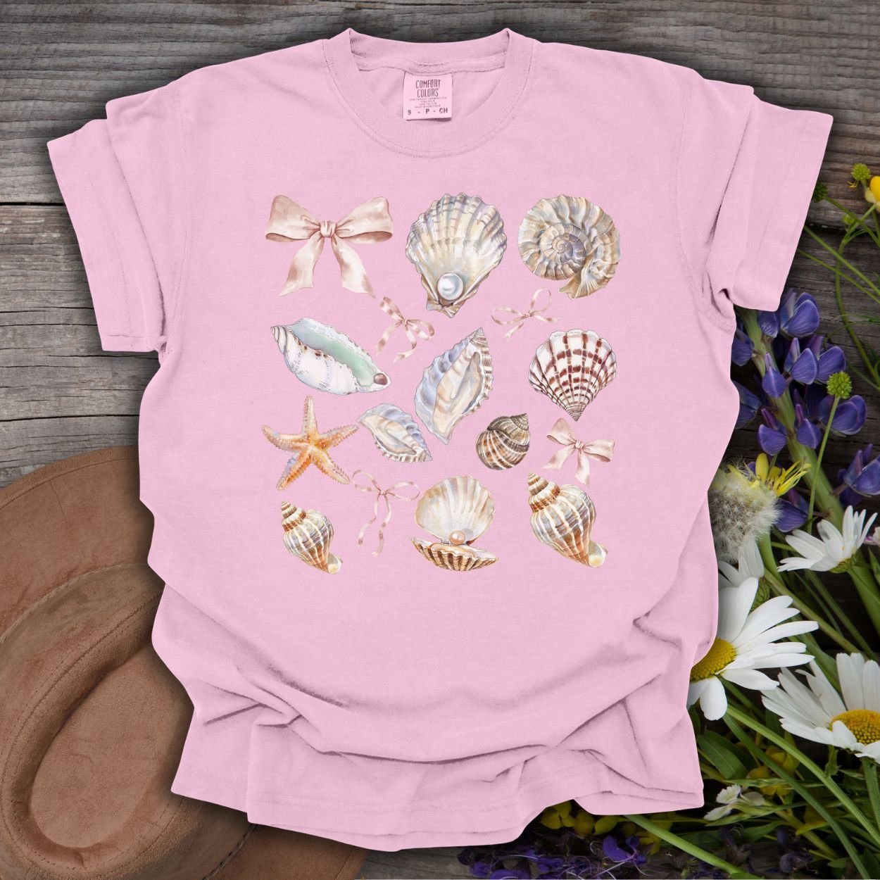 Coastal Beach Seashells T-Shirt