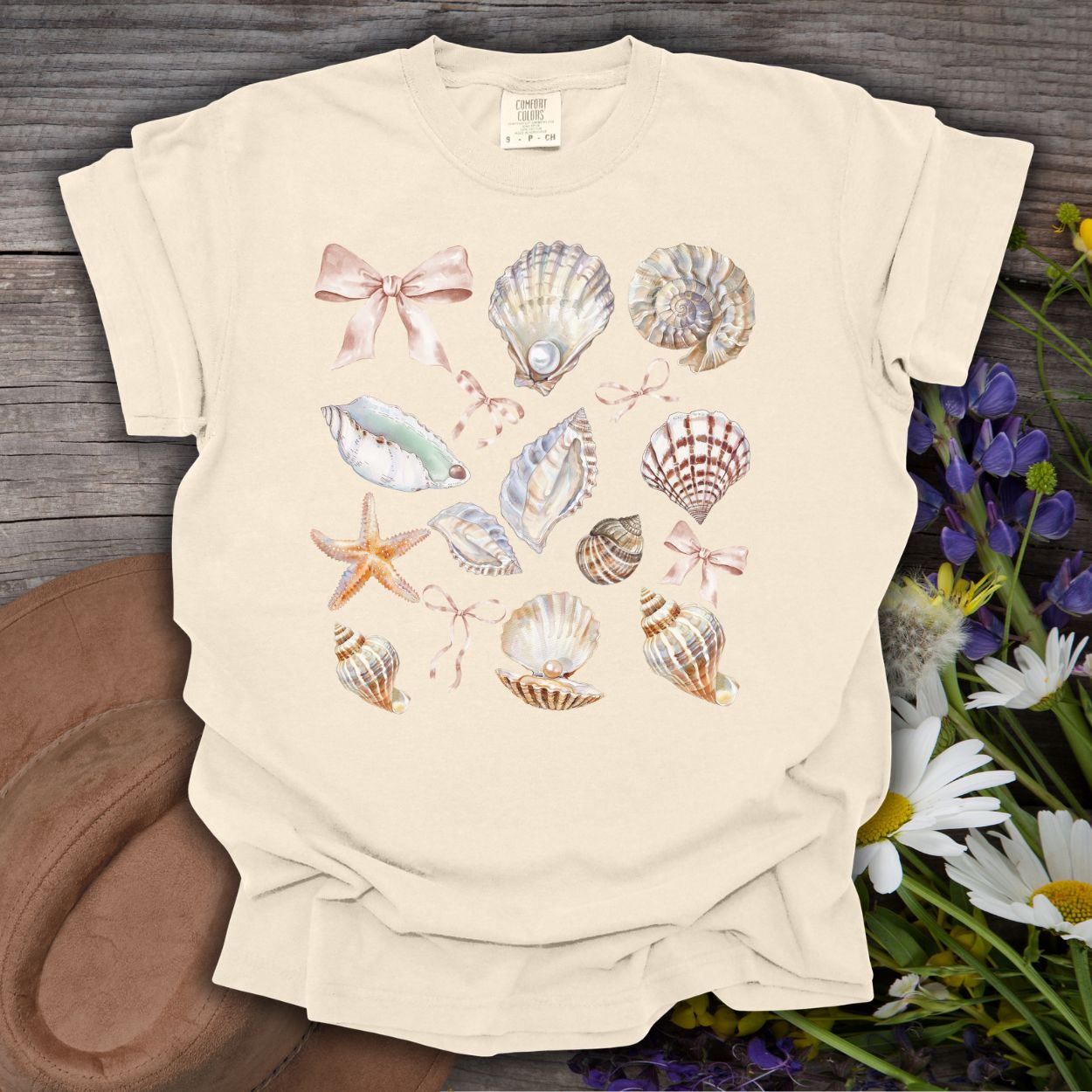 Coastal Beach Seashells T-Shirt