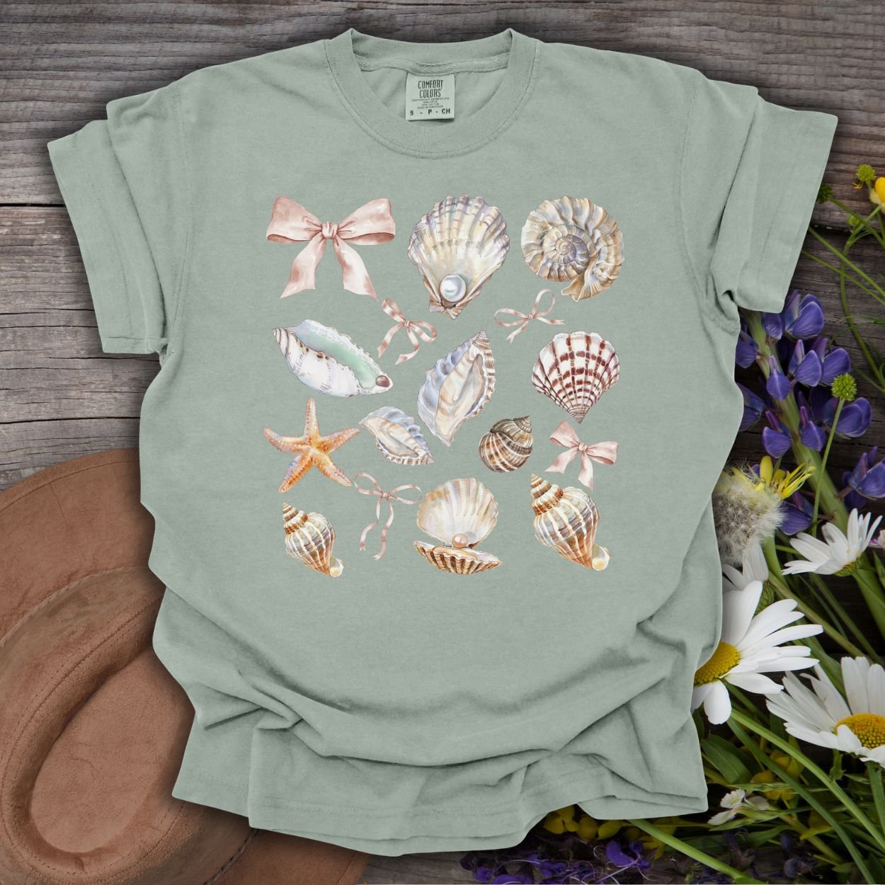 Coastal Beach Seashells T-Shirt