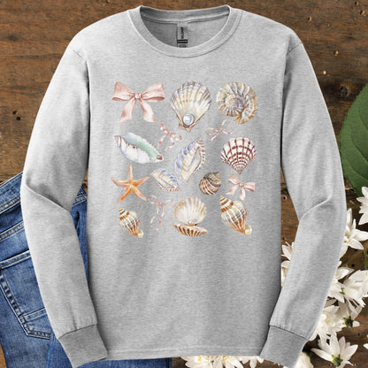 Coastal Seashells Long Sleeve Tee